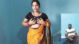 My desi bhabhi showing me big