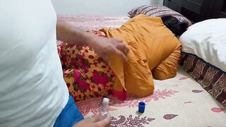 Stepson massaged Stepmom's back