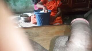 my hasband cock handjob with home