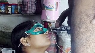 Stepsister hit ass, sucked his cock
