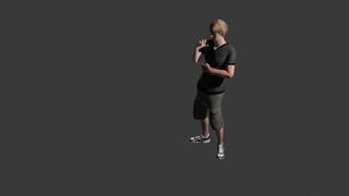 a men singing with invisabel mic