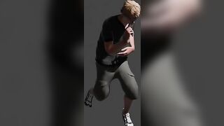 a men singing with invisabel mic