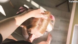 Caring StepDaughter gives her StepFather a
