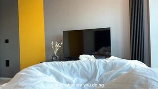 Stepsister Threesome: Begging Stepbro For Blowjob