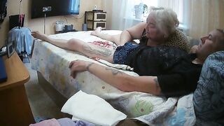 Mother-in-law Swallows Mouthful of Hot Thick