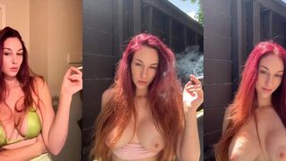 Artemisia Love hot solo smoking session