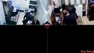 Hot Turkish Store Girl's Boobs Sucked By Manager & Giving
