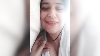 Amateur Turkish Housewife Caresses Her Beautiful Tits