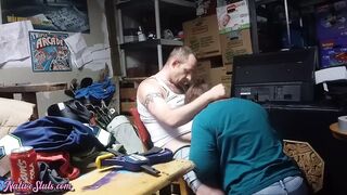 BBW MOM Fucks Dad in Store