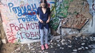 Anastasia Mistress Outdoor dangerous pegging in