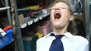 A naughty French girl gets her