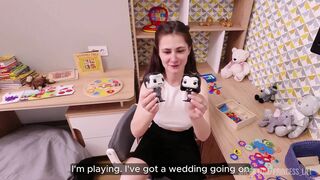 Playtime with stepbrother: naughty gamer girl's