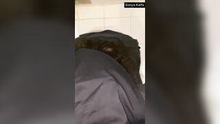 Sexy Arabic Hijab Secretary getting fucked in Toilette of Office