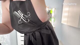 Stepmom hairdresser let me jerk off