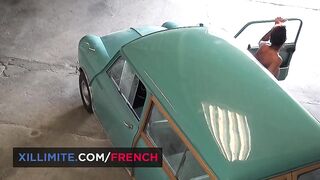 Intense sex in a garage with