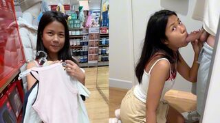 An 18-year-old Thai girl sucks me