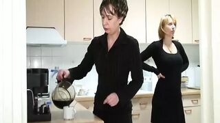 Super hot French lesbians playing with