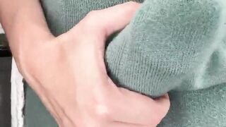 Step Son catches his misstress Step Mom jerking of with Huge Cock and wanna see how she cumming - ASMR