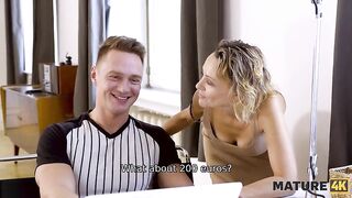 MATURE4K. Tempting charmer is drilled fast