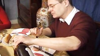 French Granny Got to Suck Cock