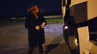 in exhib a truck driver surprises