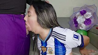 Squirting and anal sex with my beautiful stepmother as the 2026 World Cup begins