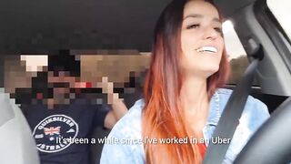 Female ride-share driver catches passenger masturbating from behind!
