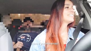 Female ride-share driver catches passenger masturbating from behind!