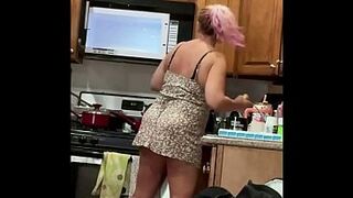 Beautiful blonde wife makes boring sexy .