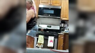 Beautiful blonde wife makes boring sexy .