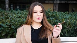 Russian Girl Spends Her Lunch Break