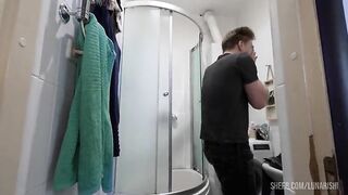 Supernatural Shower Redhead Blowjob, Doggy, No
