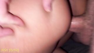 Big Booty Arabic girl rides white guy for CUMSHOT