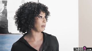 Black stepsister fights with bro over