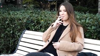 Russian Girl Spends Her Lunch Break