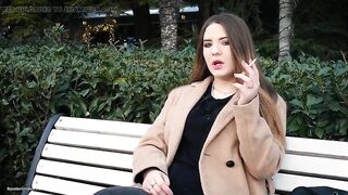 Russian Girl Spends Her Lunch Break