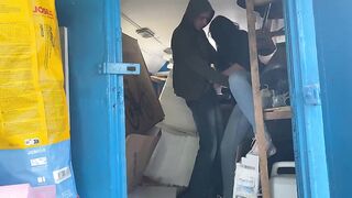 Bossy Manager Gets BrutaIly Dominated by Warehouse Worker Right on the Boxes