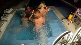Hot Tub Orgy Deliah Grace, Nikki Zee, Lola Maverick and WCA Productions