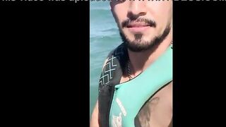 A delicious young Brazilian girl gets lost in the cuckold's clutches and ends up having sex with the jet ski instructor at sea.