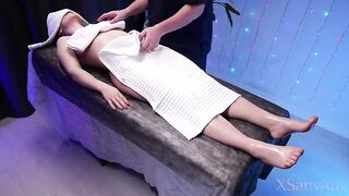 FAILED! Wife Fails Oil Massage Loyalty Test With Husband's Friend and got fucked hard !