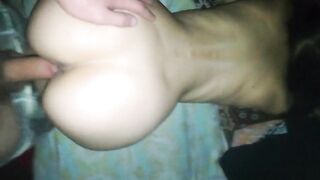 Skinny 18-year-old Girl with a Perfect Ass Doggy Style