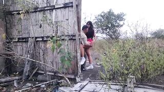 Beautiful big-assed stepdaughter sucks her stepfather's cock and then gets penetrated in the country cabin.
