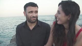 He proposes to this skinny brunette and she lets them fuck her in the ass, doggy style, and every other position. Creampie in her ass